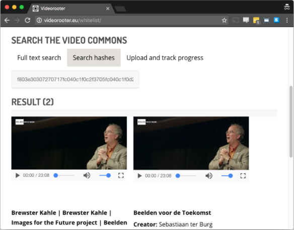 screen shot videorooter