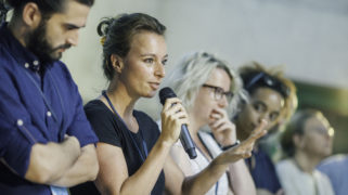 One of the judges during the EUSIC Academy in 2017.